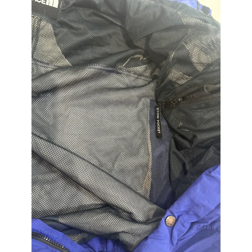 The North Face Vintage Mountain Light Jacket Blue Black Colorblock Mens Medium